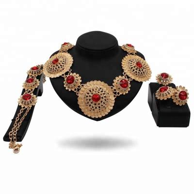 China AS101#361 ALLOY African Gold Plated Jewelry Set 2018 Gold Jewelry for sale