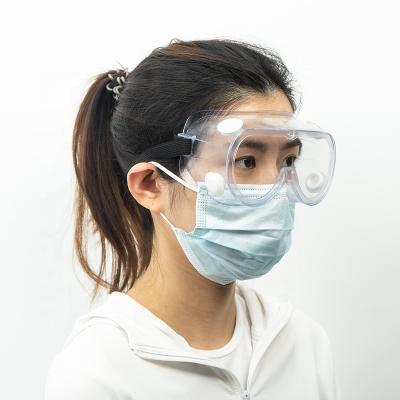 China ANDX PVC Medical Safety Goggles anti fog Protectivfour hole goggles  with ENSI Z87 for sale