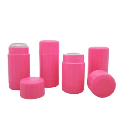 China Cosmetics 15g White Black Red Cylinder Shaped Twist Up Bottom Tube Refill Deodorant Stick Container for sale