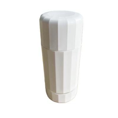 China 15g 30g Cosmetic White Black Cylinder Shaped Twist Up Bottom Tube Refill Deodorant Stick Container for sale