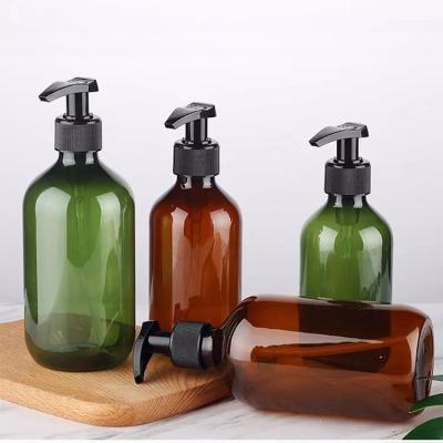 China Cosmetic cosmetic packaging 24/410 neck amber plastic bottle with inscription for sale