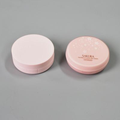 China NEW Recyclable Round Makeup Airless Base Make Up BB CC Cream Cosmetic Cream Jar / Powder Jar Jars Air Cushion for sale