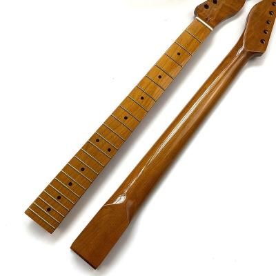 China GUITAR 22 Frets electric guitar neck Glossy TL Roasted Maple Guitar Necks for DIY Guitar parts for sale