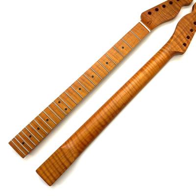 China GUITAR Custom 22 Frets electric guitar neck TL Roasted Flame Maple Neck Guitar for sale for sale