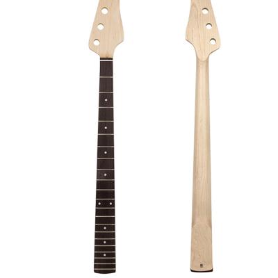 China GUITAR 21 Frets 4 String Bolt On Clear Satin canada Maple JZ Bass Guitar Neck with 38 mm Bone Nut for sale