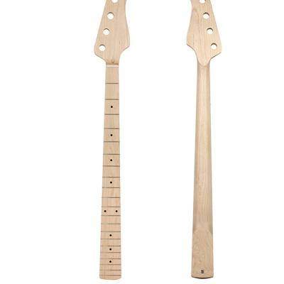 China GUITAR Custom Jazz guitar neck 21 Fret Maple 4 String Bass Guitar Neck for DIY Electric Guitar replacement for sale