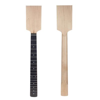 China GUITAR 22 Frets Unfinished Maple Neck DIY Paddle Head Blank Guitar Neck Electric with Rosewood fretboard for sale