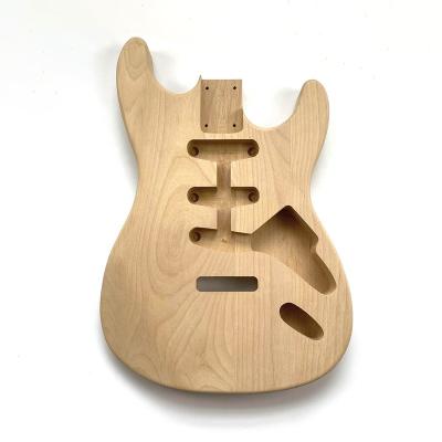 China GUITAR Wholesale Alder electric guitar body Blank Guitar Barrel Unfinished SSS ST Guitar body for sale for sale