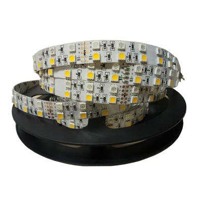 China Strong Hotel Power DC24V DC12V Double 15mm Width 5050 Flexible RGBW RGBCCT 120 LED Lines Per Meter 30w/M 5050 LED Strip LED Ribbon for sale