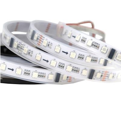 China Hotel DMX Accessible 512 5050 RGB LED Strips 300 LEDs Per Roll 3 Years Warranty 14.4W 24VDC Built-in IC DMX 512 5050 RGB LED Strips for sale