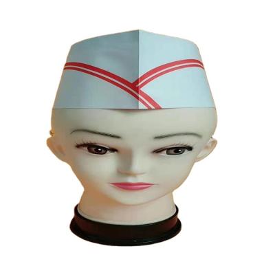 China Paper maker sells paper chef hats at an appropriate price. Disposable chef hats are white for sale