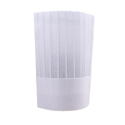 China Wholesale 80g Paper Chef Wear Hats Disposable Chef Hat High Quality Paper Chef Hat for sale