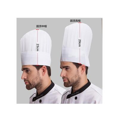 China Wholesale Chef Hat Adult Paper Hat Popular 80g Sale Nonwoven Chef Hat for sale