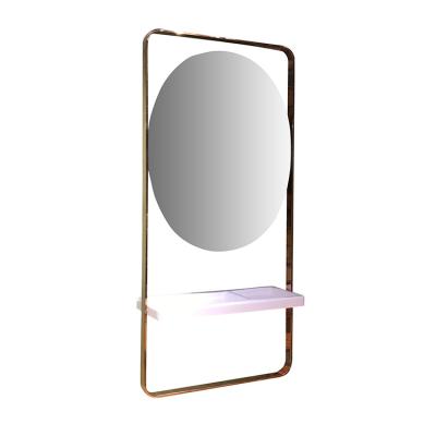 China Fashionable Single Sided Wall Mounted Mirror Station Modern Bathroom Design Beauty Salon for sale