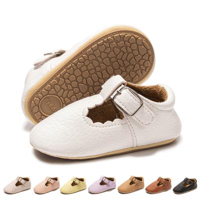 China New Fashion Anti-odor Infant Princess Party Toddler Shoes Outdoor Infant Pu Leather Lining Anti Slip Soft Unique Stylish Baby Shoes for sale