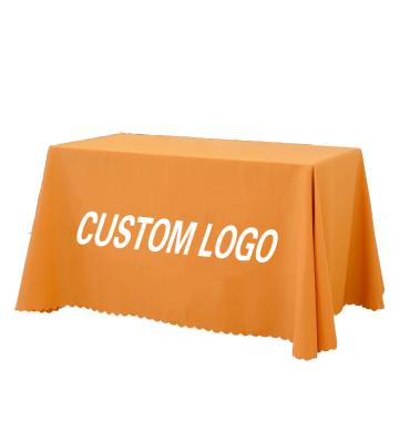 China Wholesale Popular Financial Institutions Advertising Fitted Tablecloth Hot Selling Custom Tablecloth for sale