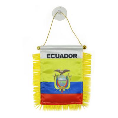 China Good Novelty Ecuador Mini Polyester Mini Custom Decoration Factory Outlet Pennants for sale