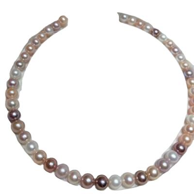 China High Quality Strong Freshwater Pearl Necklace Perfect Round Luster 9-10mm Loose Pearl Beads Strand for sale