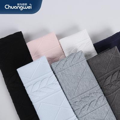 China Heat-insulation OEM 95% polyester 5% spandex knitted recycle scuba crepe scuba gear fabric for fall and winter wear for sale