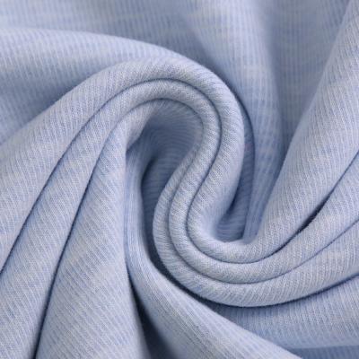 China Sustainable Soft Knit 72% Cotton 22% Polyester 1%Rayon 5% Spandex Fabric For Clothing for sale