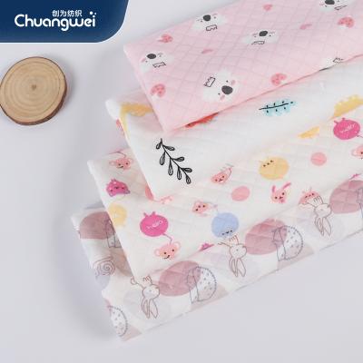 China Printed Cheap Double Faced Floral Knitting Double Jersey Price Scuba Fabric for sale