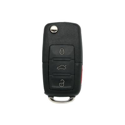 China Aftermarket Vehicle Key FORVW A8 3+1 Buttons Flip Key Shell Remote for sale