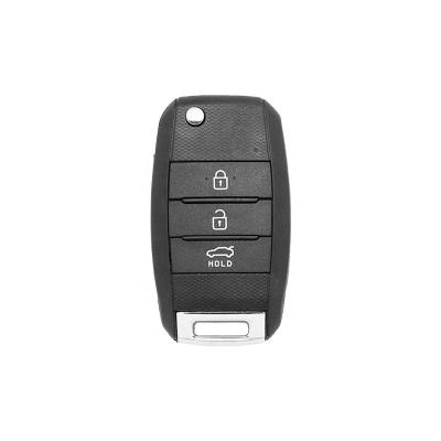 China Aftermarket Vehicle Key ForKia 3 Remote Flip Key Shell Button for sale