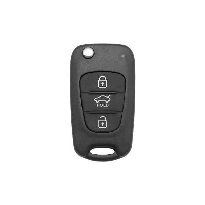 China Aftermarket Vehicle Key ForHyundai With Remote Plug 3 Button Flip Key for sale