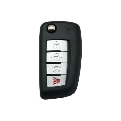 China Replace ForNissan Car Key 3+1 Buttons Flip Key Remote Air Waves 315mhz for sale