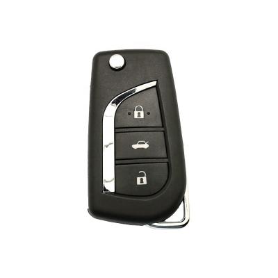 China Replace Car Key ForToytoa Corolla Modified 3 Button Flip Remote Key 433Mhz (2007-2013) for sale