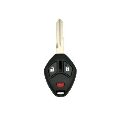 China Spare Part Car Key Car Key Shell Case Uncut MIT6 Remote Key Left Key Blade 2+1 Buttons For Mitsubishi for sale