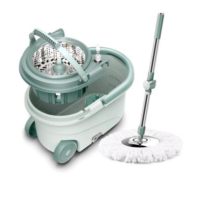 China Easy Removable 360 Bucket Magic Spinning Mop Dual Drive Microfiber Home Cleaning Mop for sale