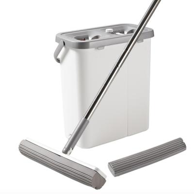 China Wholesale Household Home Telescopic Stainless Steel Pole Water Squeeze 360 Magic Mop Bucket For Flooring Cleaning, Mop With Spin for sale