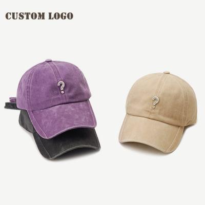 China JOINT Logo 6 Panel Custom Baseball Cap Used Washed Embroidered Dad Hat For Women And Men for sale