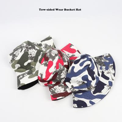 China Camouflage Bucket Hat Men's Bucket Hat Double Sided COMMON Adult Bucket Hat Fisherman for sale