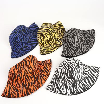 China The JOINT summer bucket hat vintage leopard bucket hat two-sided volume for sale