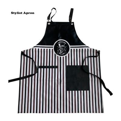 China Barber Apron Waterproof Barber Aprons Barber Apron Professional Stylist Leather Apron for sale