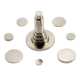 China N52 10mmx3mm Magnets Strong Neodymium Disc / NdfeB Rare Earth Button Magnets for sale