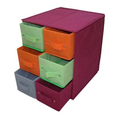 China High Quality Multifunctional Non Woven Home Storage Sustainable Household Drawer Box for sale