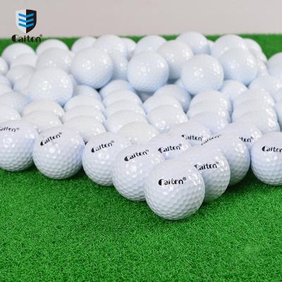 China Golf Ball Platform wholesale 2 layer surlyn cover driving range golf balls custom logo range practice golf balls for sale