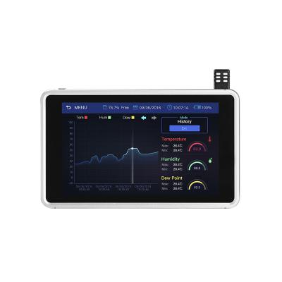 China CEM DT-1700H 7inch Display Data Analysis Temperature and Humidity Data Logger Dew Point with Time Date Support External Alarm DT-1700 for sale