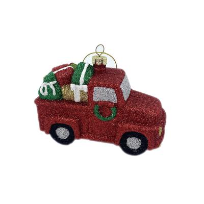 China Home Plastic Car Van Christmas Tree Ornament 12*5.5*8.5cm Christmas Gift Decoration Festival Decoration Suppliers Christmas for sale