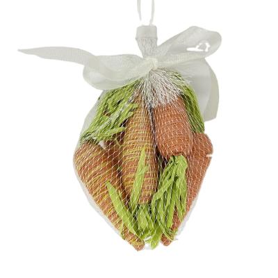 China FOAM Factory Direct Sale 6PK Easter Bunny Carrots Set Ornaments For Easter Party Decoration for sale