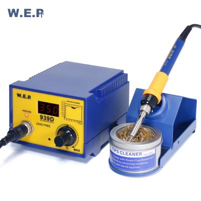 China Machinery repair shops Digital fast heating motherboard repair machine mobile soldering iron station WEP 939D for sale