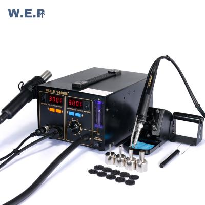 China WEP 968DB+ SMD 3in1 Hot Soldering Airport And Retail Professional Adjustable Iron Digital Desoldering for sale