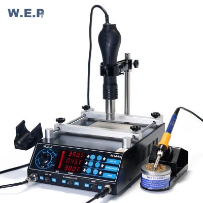 China Machine Repair Shops WEP 853AAA 3 in 1 SMD Digital Welding Soldering Fixture Preheat BGA Rework Station for sale