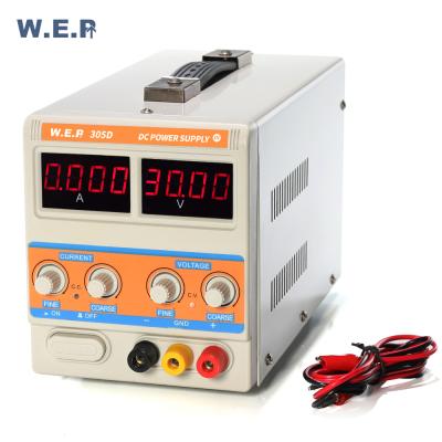 China WEP 305D-III DC Regulated 30V 5A 37*32.5*42cm Variable Power Supply for sale