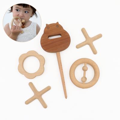 China Toy Cheap Price Cost-Effective Soft Wooden Teether Toy For Baby for sale