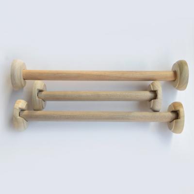 China China Home Use Candle Lid Wood Hanger Rod Used For Bedroom Wardrobe for sale