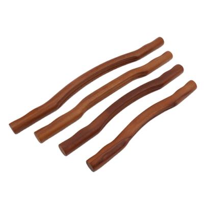 China Second Generation Scratching Wooden Charred Meridian Body Massage Stick for sale